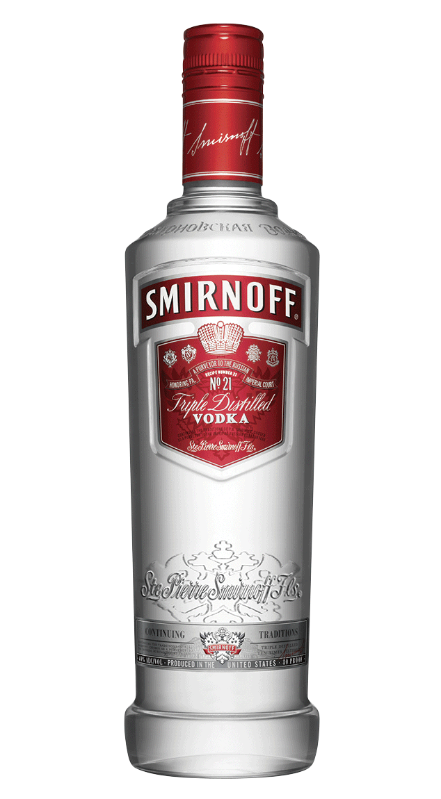 | Vodka Spirituosen Smirnoff Vodka Bührmann Label 0,5l | 37,5% | Weine Red