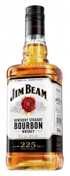 Jim Beam White Kentucky Straight Bourbon Whiskey 0,7l