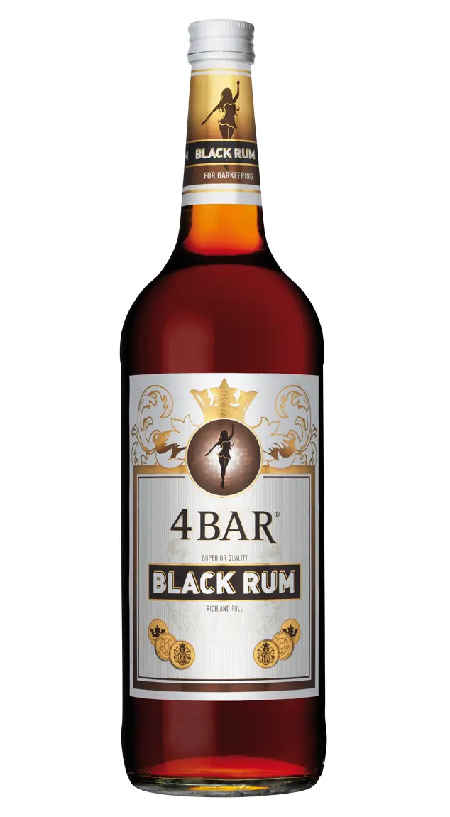 4 Bar Black Rum 37,5% 1,0l