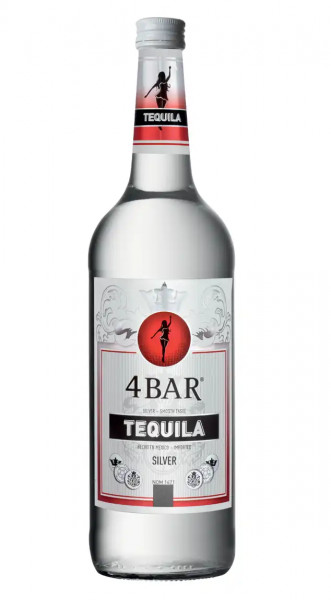 4 Bar Tequila Silver 38% 1,0l