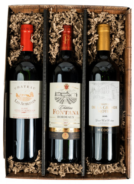 Geschenkpackung Bordeaux Kiste
