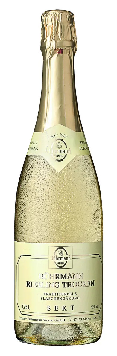 Bührmann Riesling Trocken Traditionelle Flaschengärung 12 % 0,75 l