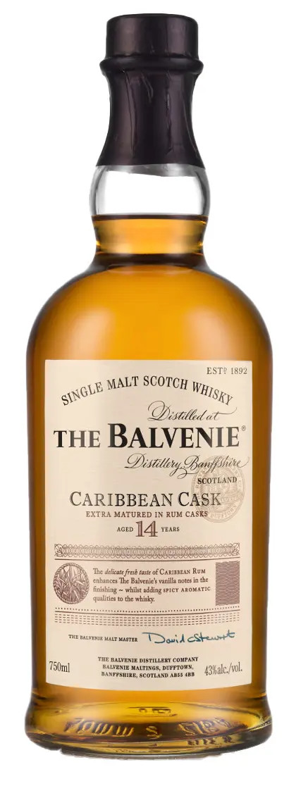 Balvenie 14 years Carribean Cask Speyside Malt Whisky 43% 0,7l