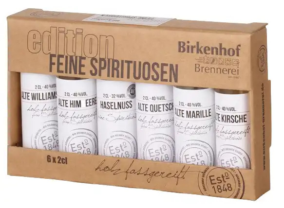 Birkenhof Tasting Set Feine Spirituosen 6 x 0,02 l sortiert