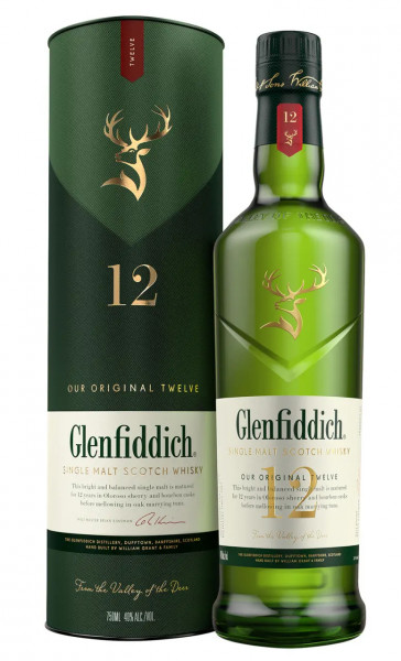 Glenfiddich 12 years Speyside Malt Whisky 40% 0,7l