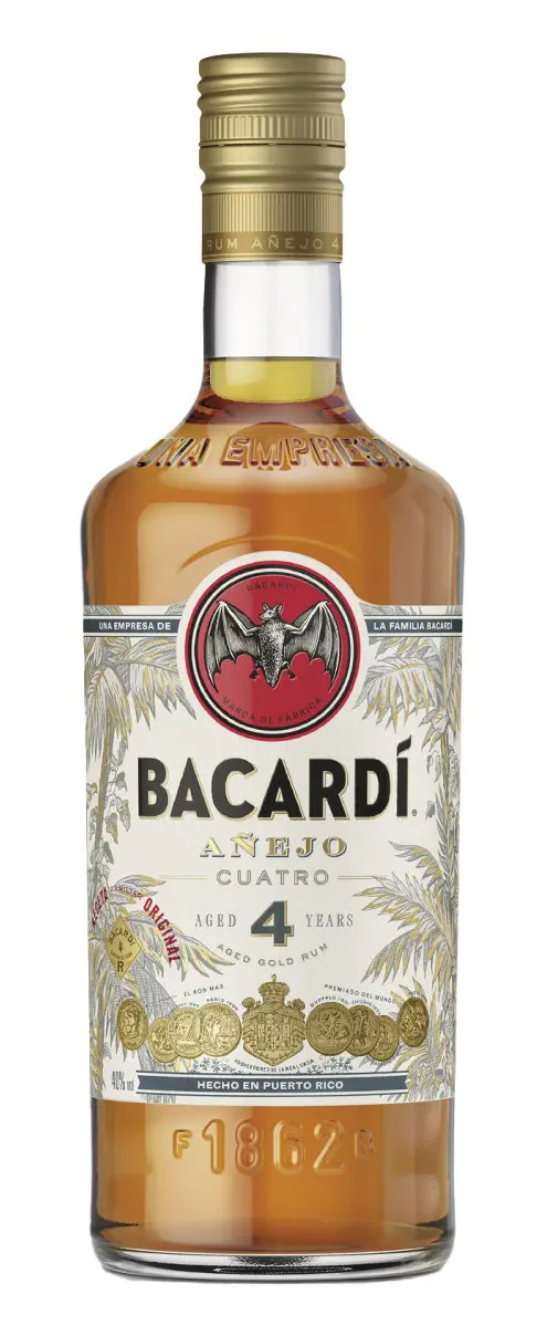 Bacardi Cuatro Añejo 4 Rum 40% 0,7l